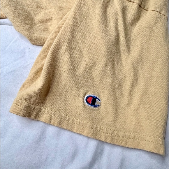 Champion UCF Knights Men's T-Shirt Gold/Tan Screen Print Logo Size Large - Picture 4 of 7